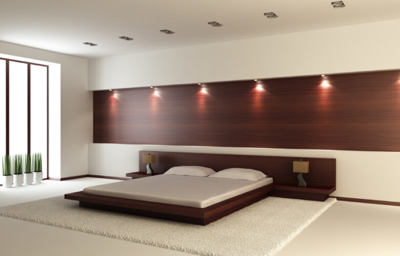 Modern interior of a bedroom